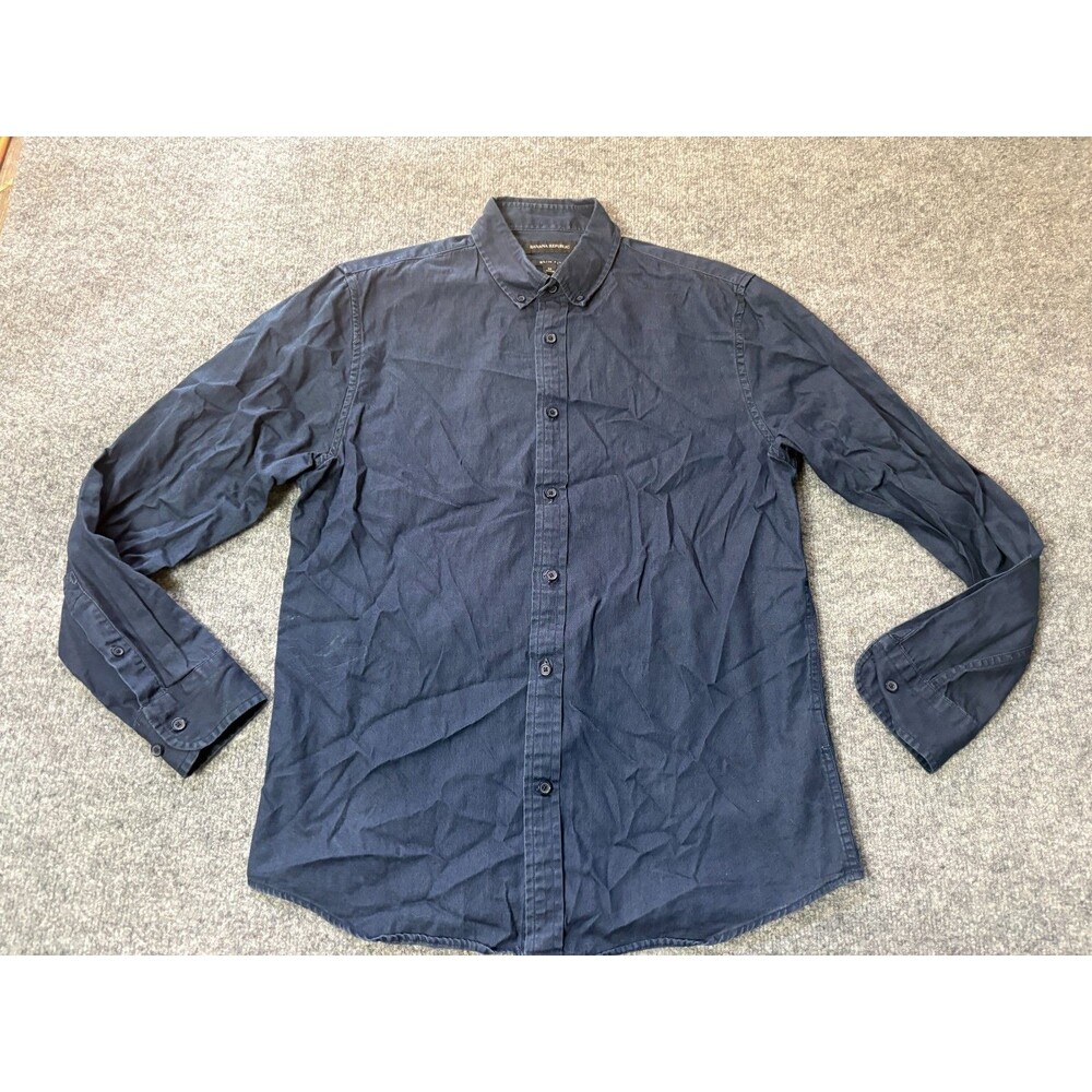 Banana Republic Button Down Shirt Mens Medium Blue Long Sleeve Slim Fit